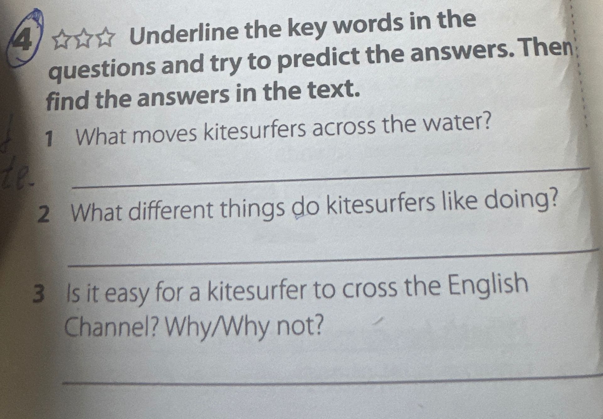 Фото задания: 4. Underline the key words in the questions and try to predict the answers. Then find the answers in the text. 1) What…