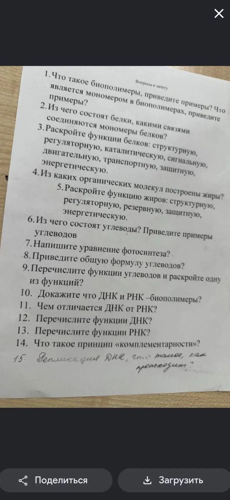Фото задания: 15. Репликация ДНК: что это такое, как происходит?