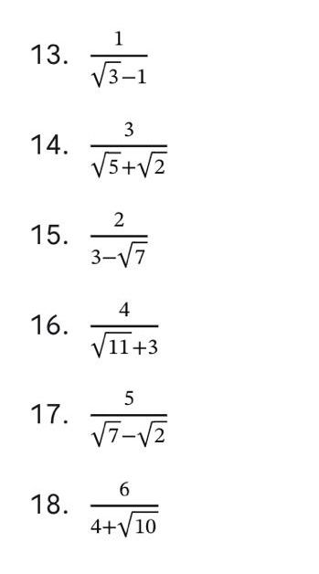 Фото задания: 14. Упростите дробь \(\dfrac{3}{\sqrt{5}+\sqrt{2}}\).