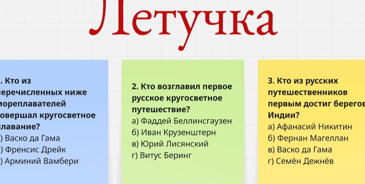 Фото задания: 1. Кто из перечисленных ниже мореплавателей совершал кругосветное плавание? а) Васко да Гама; б) Френсис Дрейк; в) Арминий…