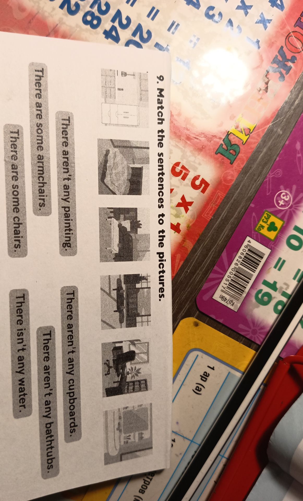Фото задания: 9. Match the sentences to the pictures.