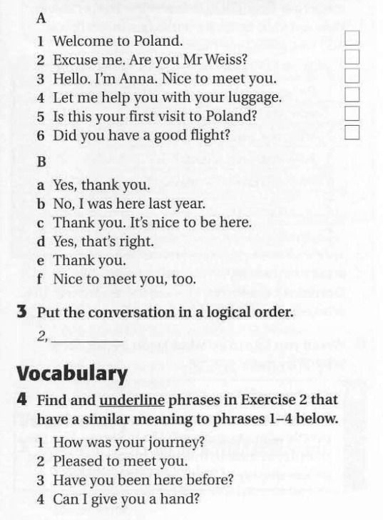 Фото задания: 3. Put the conversation in a logical order. 2, ______