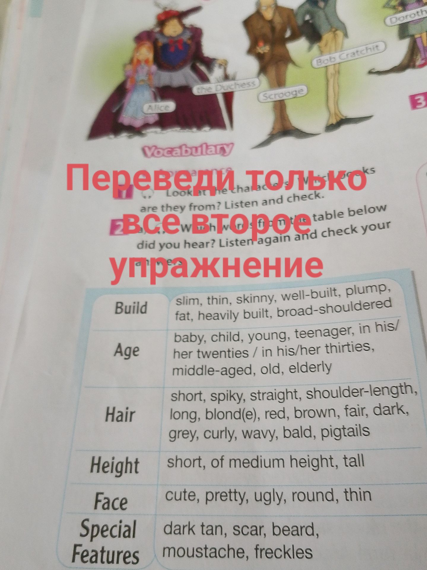 Фото задания: 1. Look at the characters. What [текст закрыт] are they from? Listen and check.